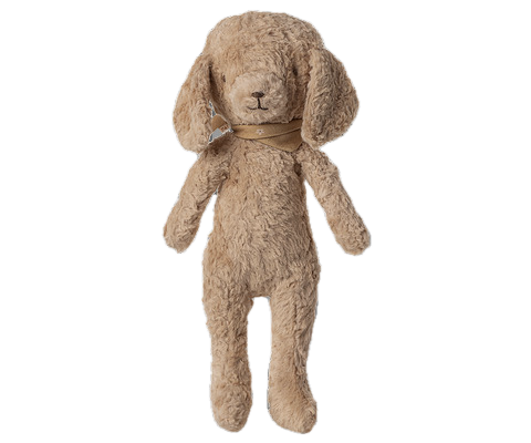 Poodle dog, Vintage plush - Dusty powder