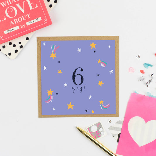 Yay for 6! Greeting Card