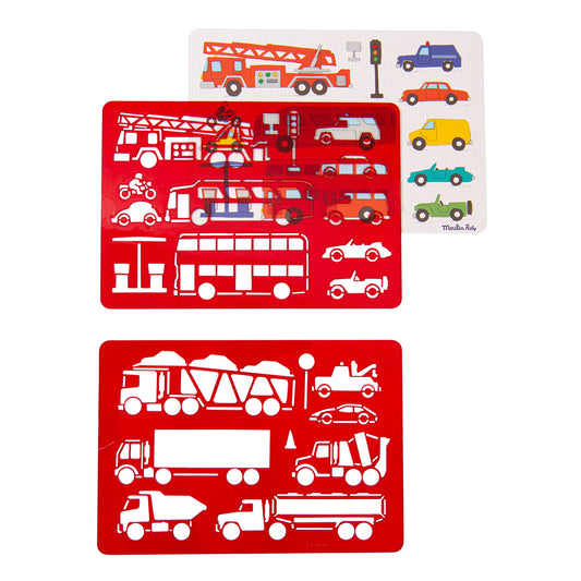 Stencils set - Vehicles