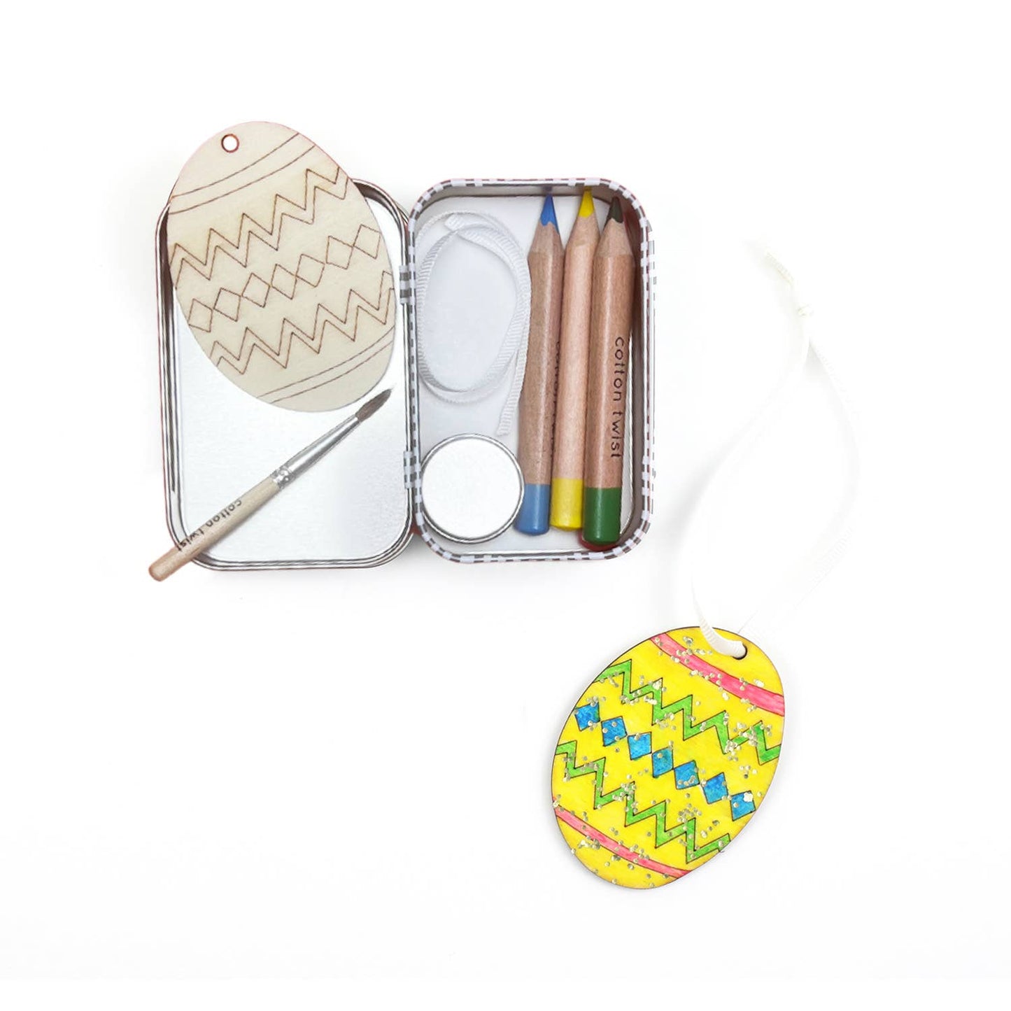 Easter Decoration Gift Tin - DIY Craft Kit for Kids
