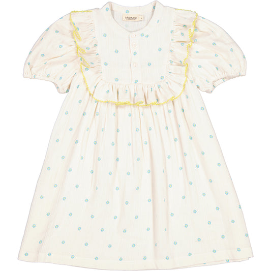 Beauriful summer dress.With short sleeves and frill details