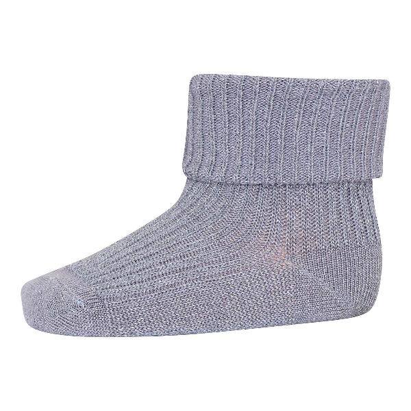 Pale blue bamboo ankle socks