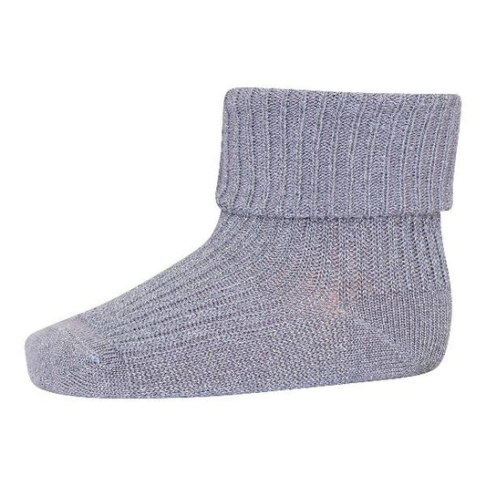 Pale blue bamboo ankle socks