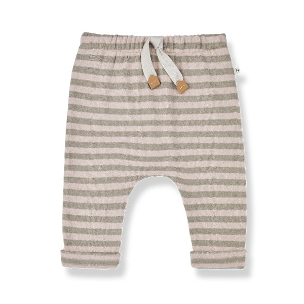 1 + in the family cotton stripped tristan joggers.