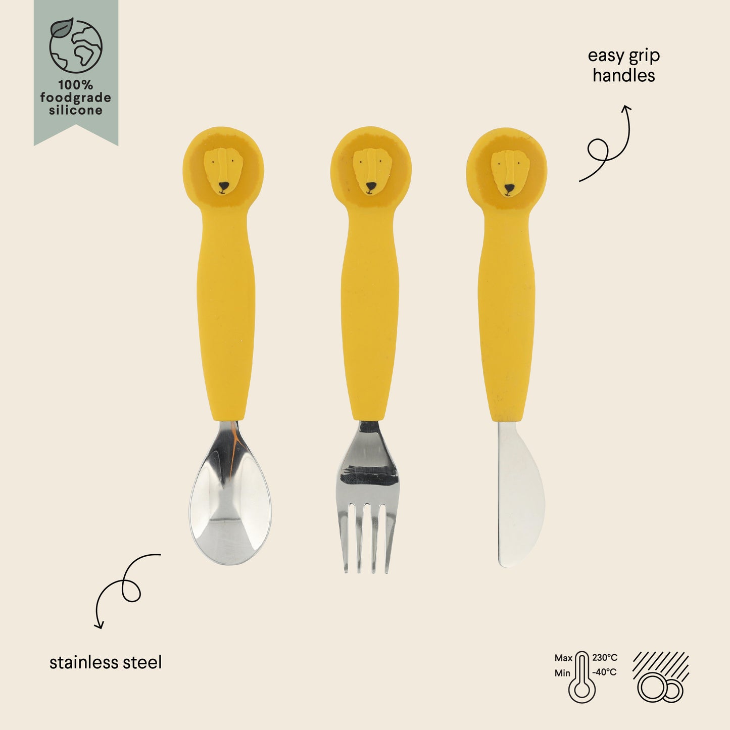 Cutlery Set 3-Pack - Mr. Lion