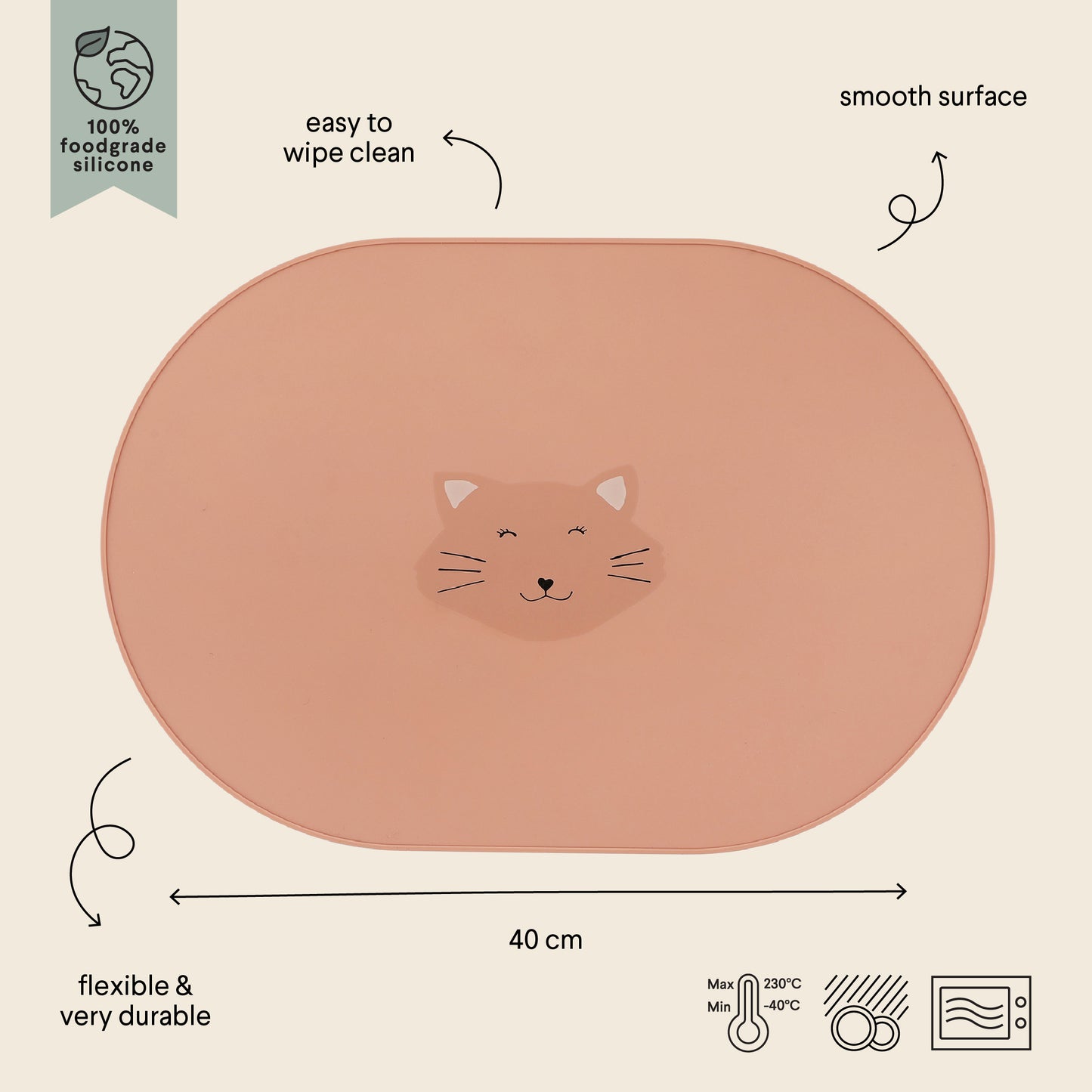 Silicone placemat -Mrs.Cat