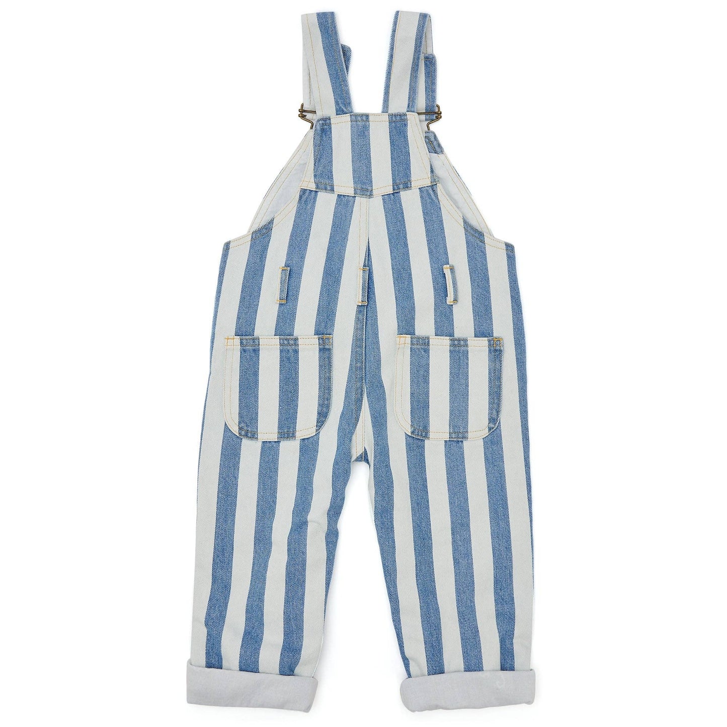 Classic Wide Stripe Dungarees - Blue: 6-12m