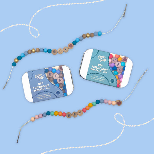 Beaded BFF Friendship Bracelet Gift Kit: RAINBOW BFF