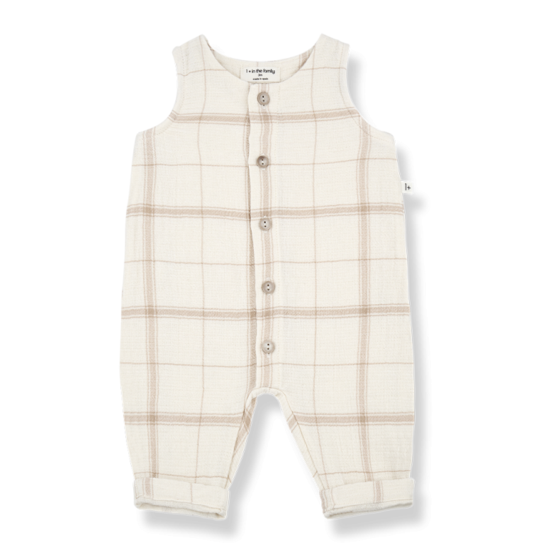 Ciro summer romper for girls a light organic cotton and linen mix, Unique gift idea.