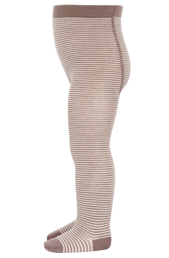 striped tights made from merino wool by Mp Denmark