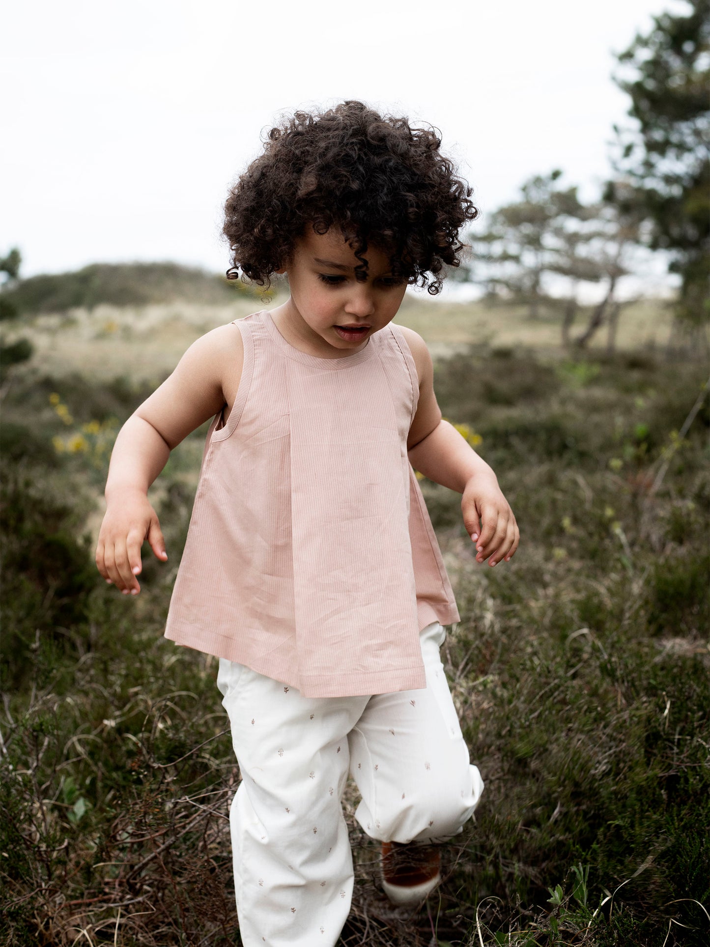 Serendipity Pleat Top-Almond