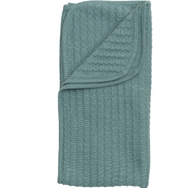 A beautiful sustainable baby blanket, in cream numeral colour, would make an ideal baby gift, by Serendipity Organics