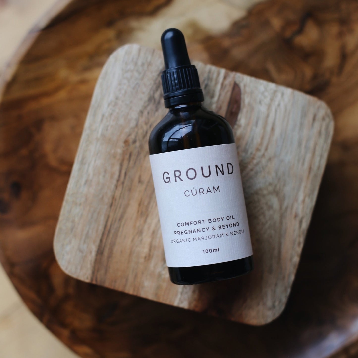 Ground comfprt body oil organinc marjoram and neroli, handmade in Ireland with Vegan ingredients