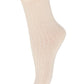 Cotton frill socks for girls in almond