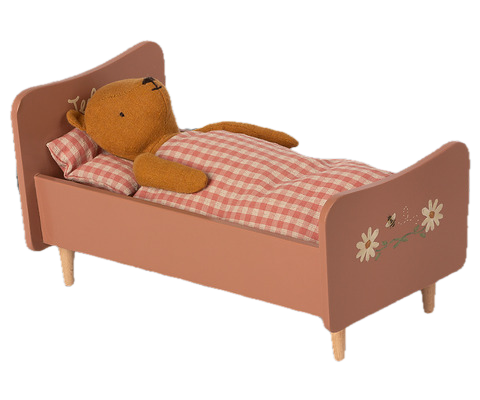Wooden bed, Mini - Rose