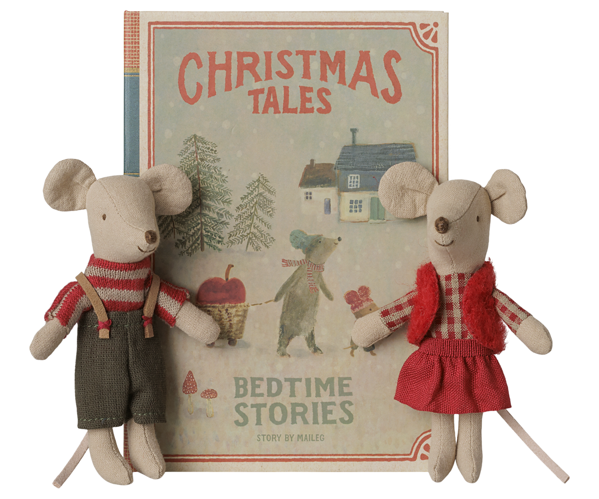 Christmas Twin Mouse Little Brother and Little Sisiter