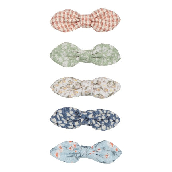 Mimi and Bow 4 pack of Floral bow hair clips 