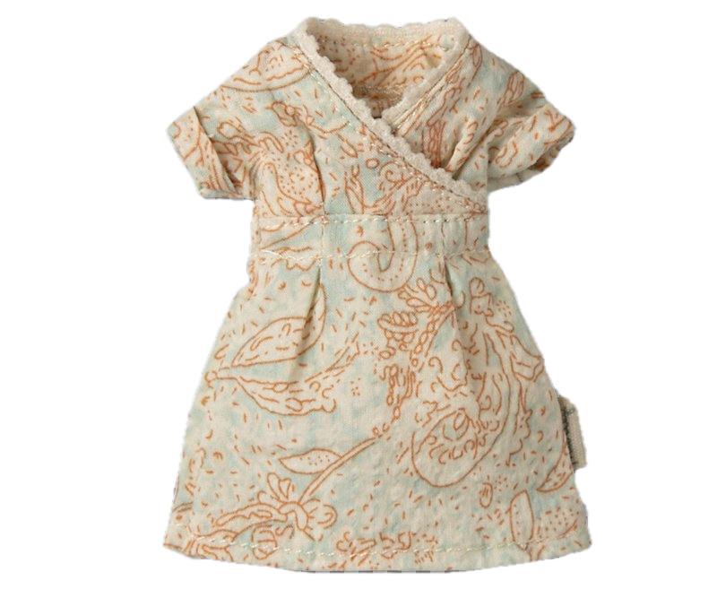 Patterned dress on a white background