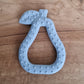 Silicone teether Pear: Grey-blue