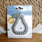 Silicone teether Pear: Grey-blue