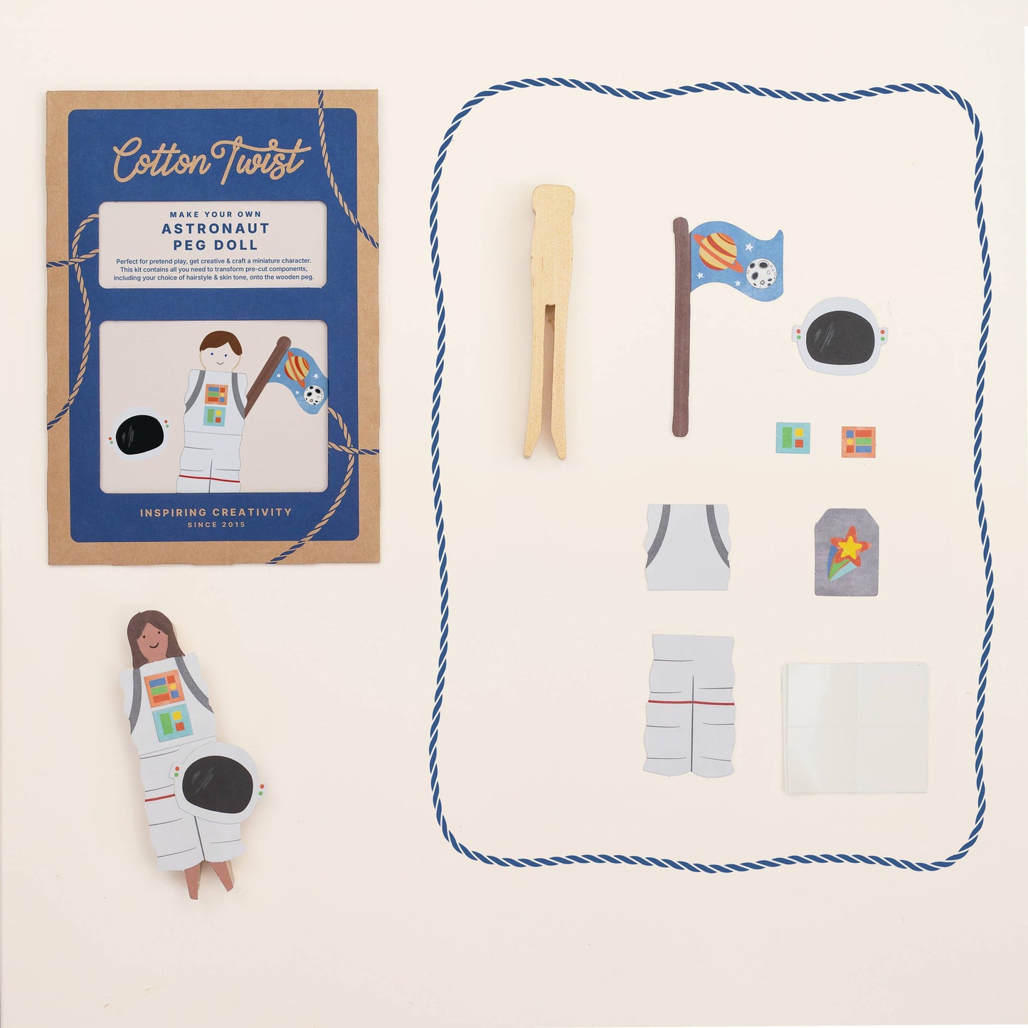 Make Your Own Astronaut Peg Doll