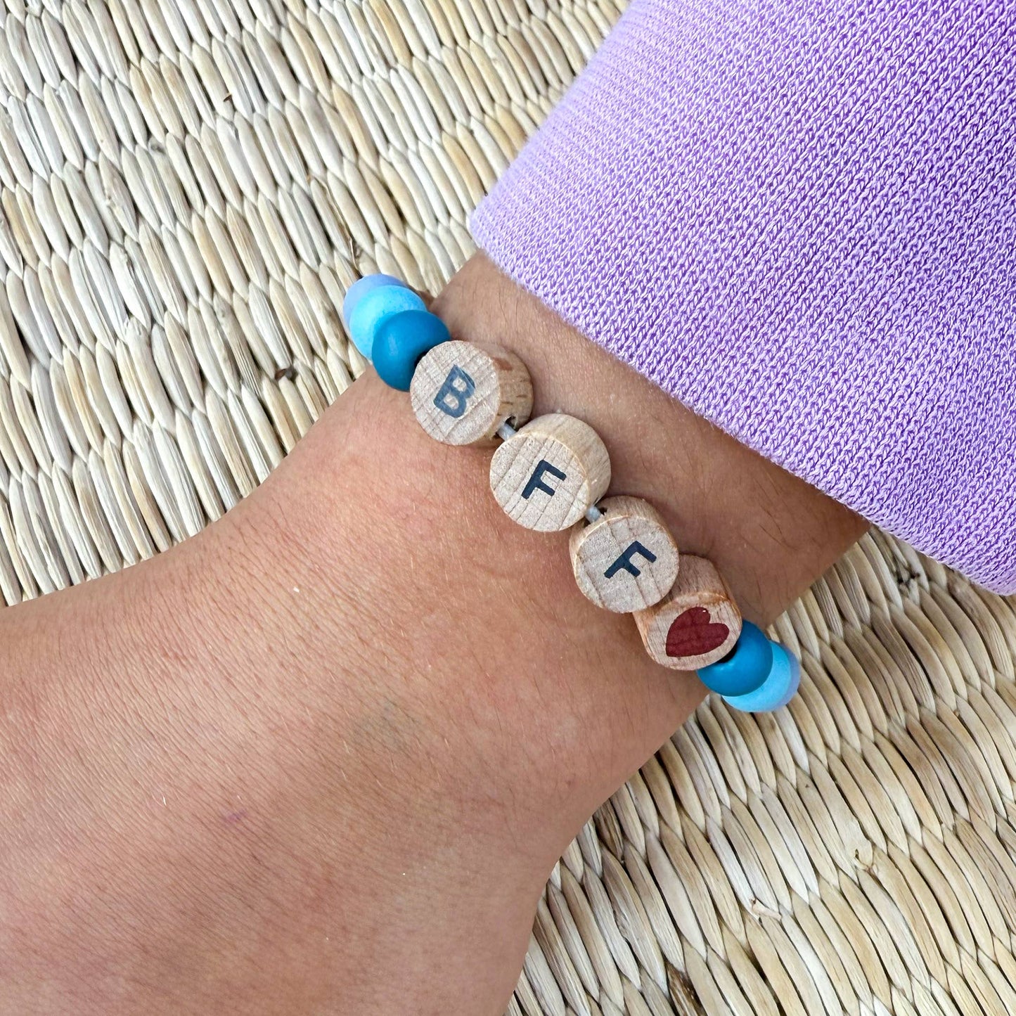Beaded BFF Friendship Bracelet Gift Kit: RAINBOW BFF