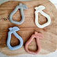 Silicone teether Pear: Grey-blue
