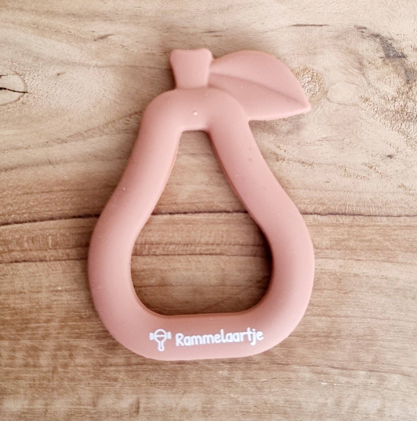 Silicone teether Pear: Grey-blue