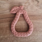 Silicone teether Pear: Grey-blue