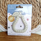 Silicone teether Pear: Grey-blue