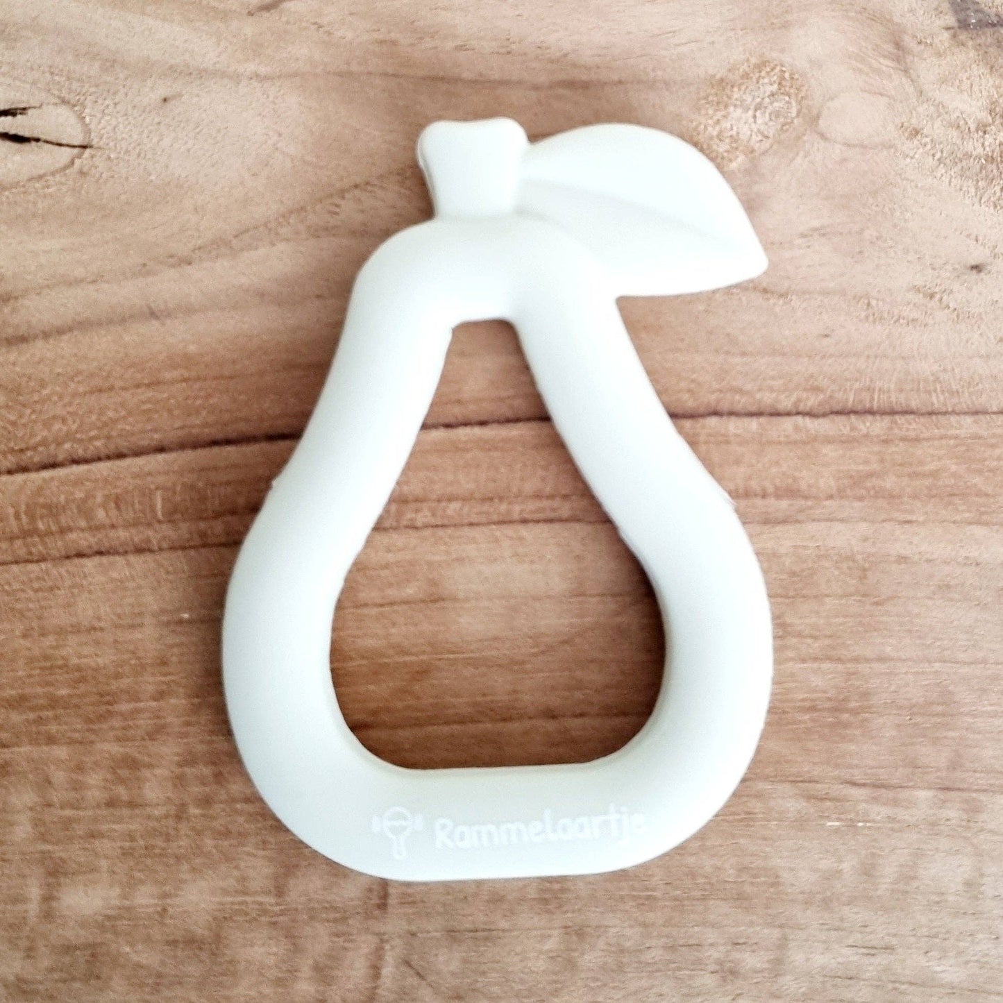 Silicone teether Pear: Grey-blue