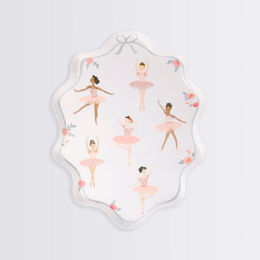 Ballerina paper plates for the party girl