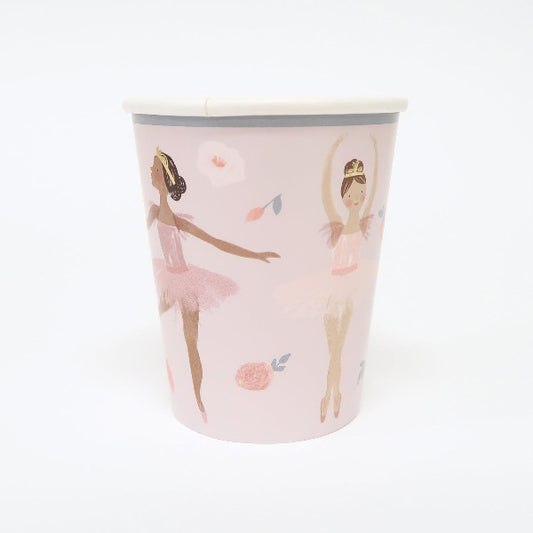 cute Ballerina party paper cups