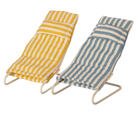Set of beach chairs for Beach Maileg mice