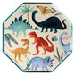 Dinosaur paper pllates with assorted dinosaurs for the party boy