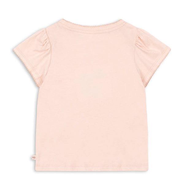 Girls Konges SlojdLight pink t-shirt on a white background