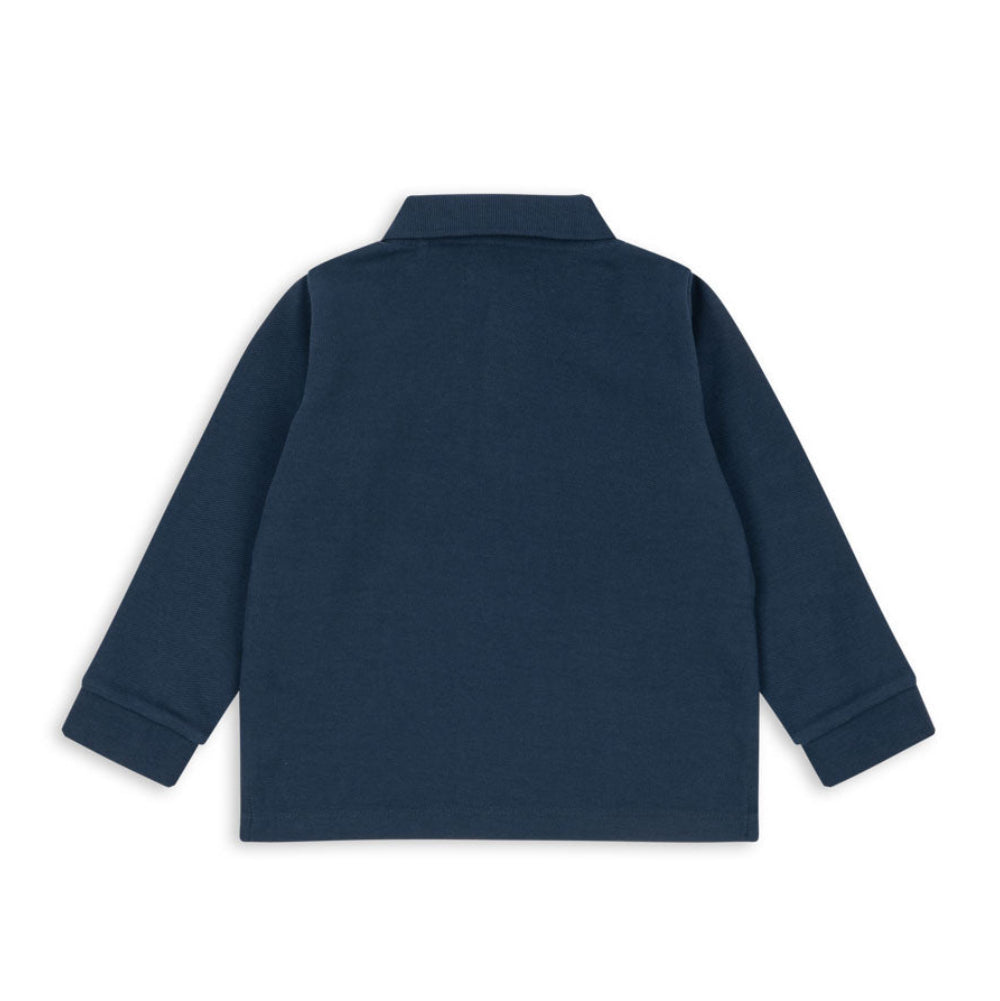 Navy blue jacket on a white background
