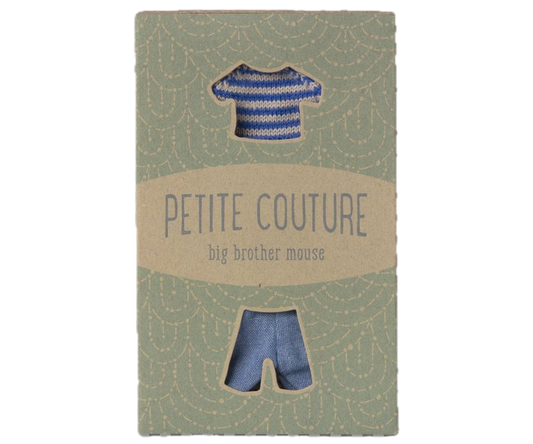 Knitted sweater and pants, Big brother mouse