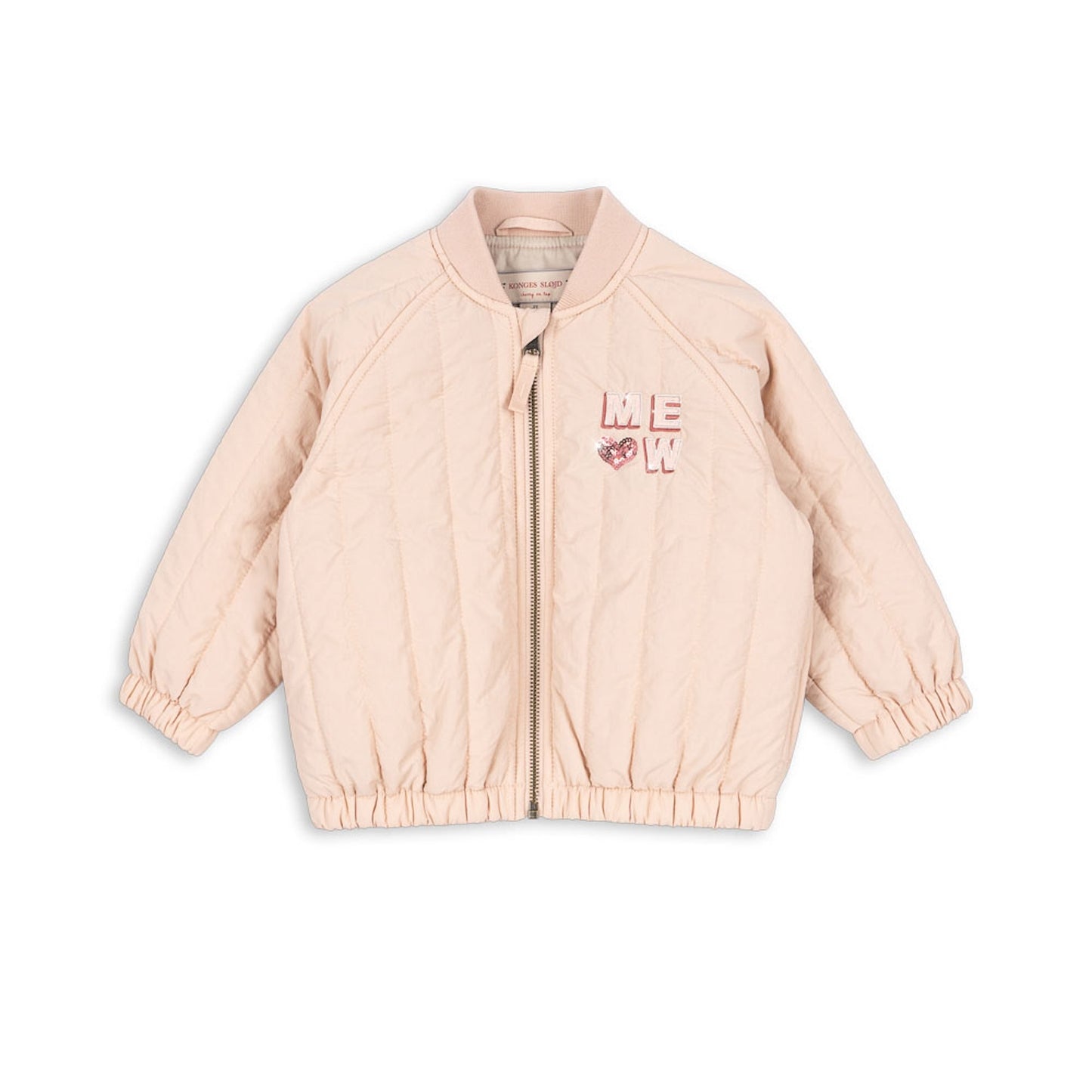 Girl s zip bomer jacket with detail on the back