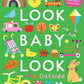 Children's book cover with colorful illustrations and text on a green background