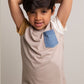 Little boy wear Ted Colour block t-shirt fromMArMAr copenhagen, Cotton amd Modal blend for a soft comfortable feel