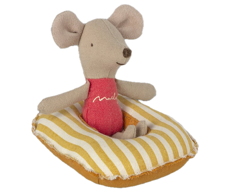 Rubber boat, Small mouse - Yellow stripe