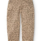 Leopard print pants on a white background