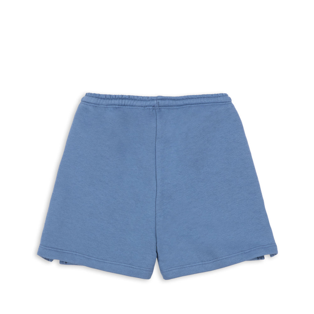 Blue shorts on a white background