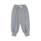 Boys Organic cotton sleet grey sweat pants, with elastic waist and legs