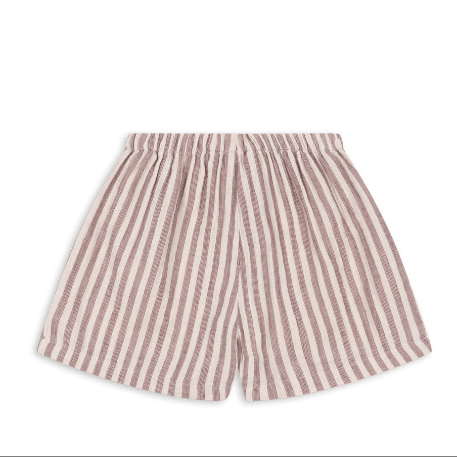 Boys Ely organic cotton shorts in Sripes