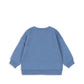 Lou girls sweatshirt in organic cotton laid flat on white background