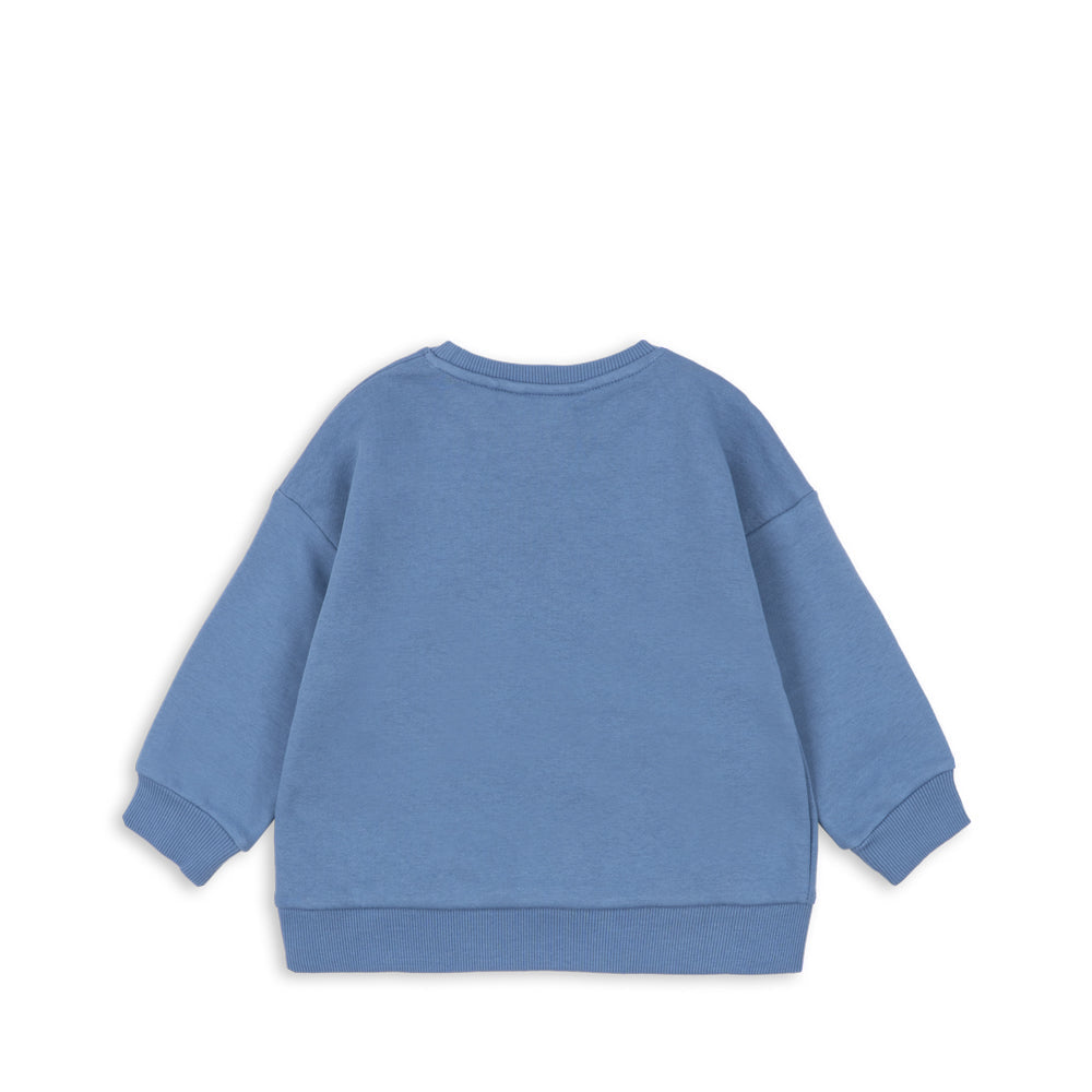 Blue sweatshirt on a white background