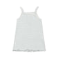 Girls Summer Striped organic cotton on a white background