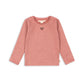 Pink long-sleeve shirt on a white background